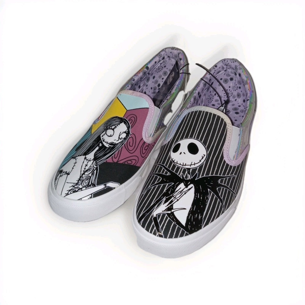 Ground Up Nightmare Before Christmas Shoes Womens 10 Jack Sally Holographic